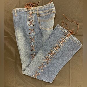 Zana Di Jeans Lace-up Size 9 Retro